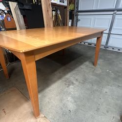 Dinning Room Table, Chairs, And Buffet Server  