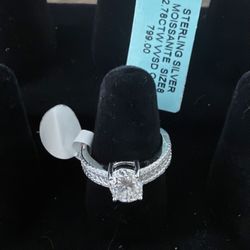 Size 8 Moissanite 2.78 CTW Ring