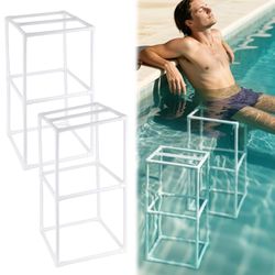 2, Underwater Pool Bar Stools with Foot Rest PVC