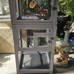 Wooden Bird Cage  Indoor/ Outdoor 