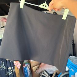 Black mini skirt