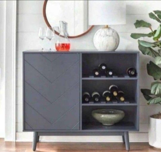 Mid Century Modern Style Bars Gray Green And White (New In A Box)
