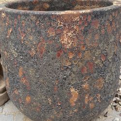 Pair Of Rust Colored Textured Planter From: The Plant Stand Arizona 