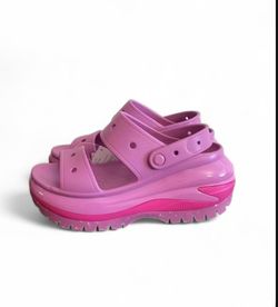 Crocs Mega Crush Sandal Pink Platform