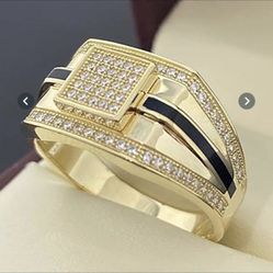 Man’s Ring Gold Plated Size 8 And 7 