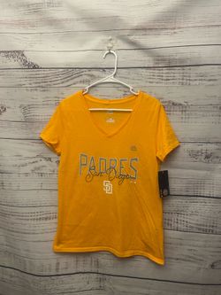 NWT Gold San Diego padres women top size medium
