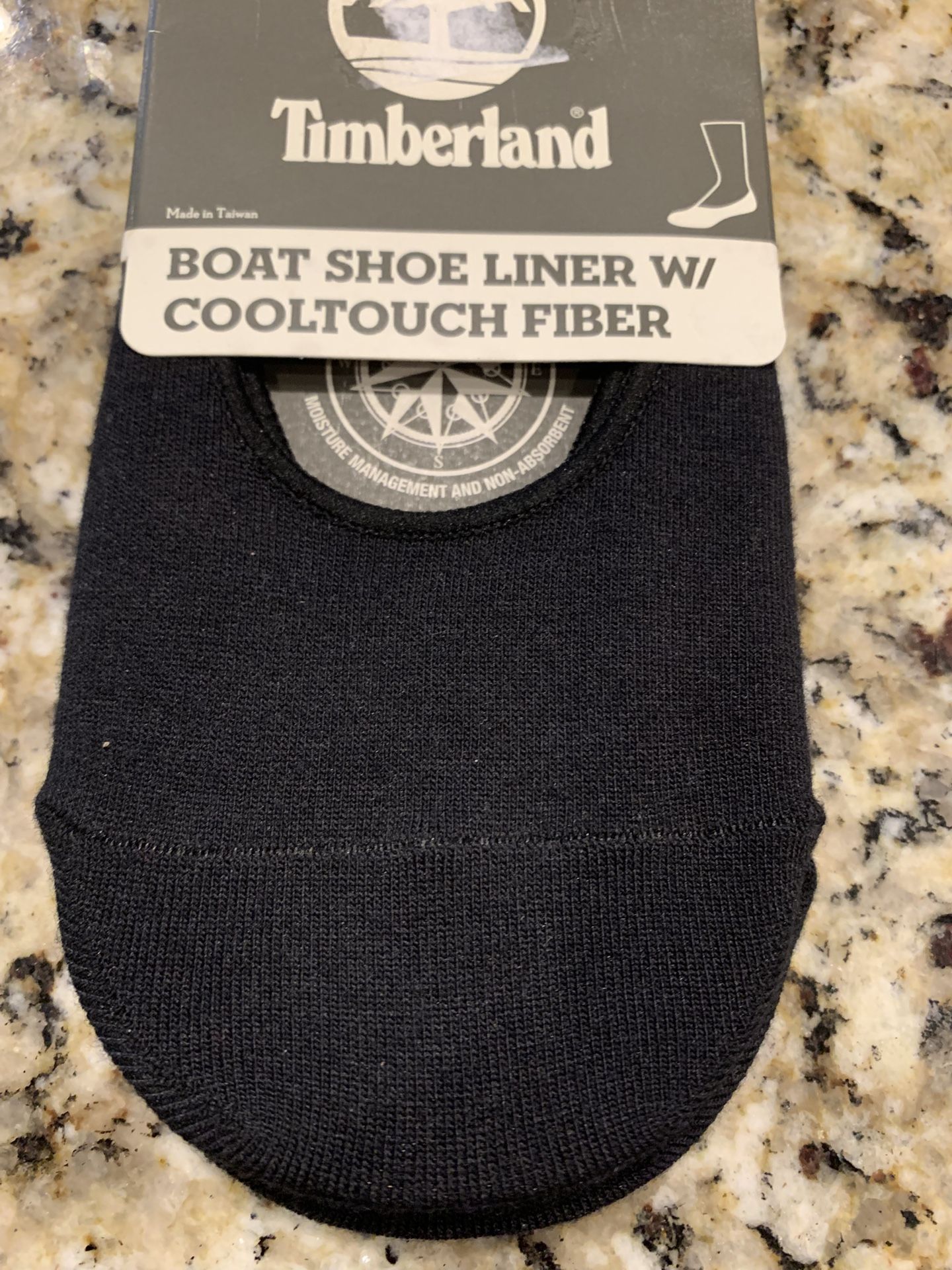 New 2 Pair Timberland Brand Boat shoe Liner Socks, Black, Doesn’t Show With Most Sneakers, Stays On Heel, Cool Touch Fabric