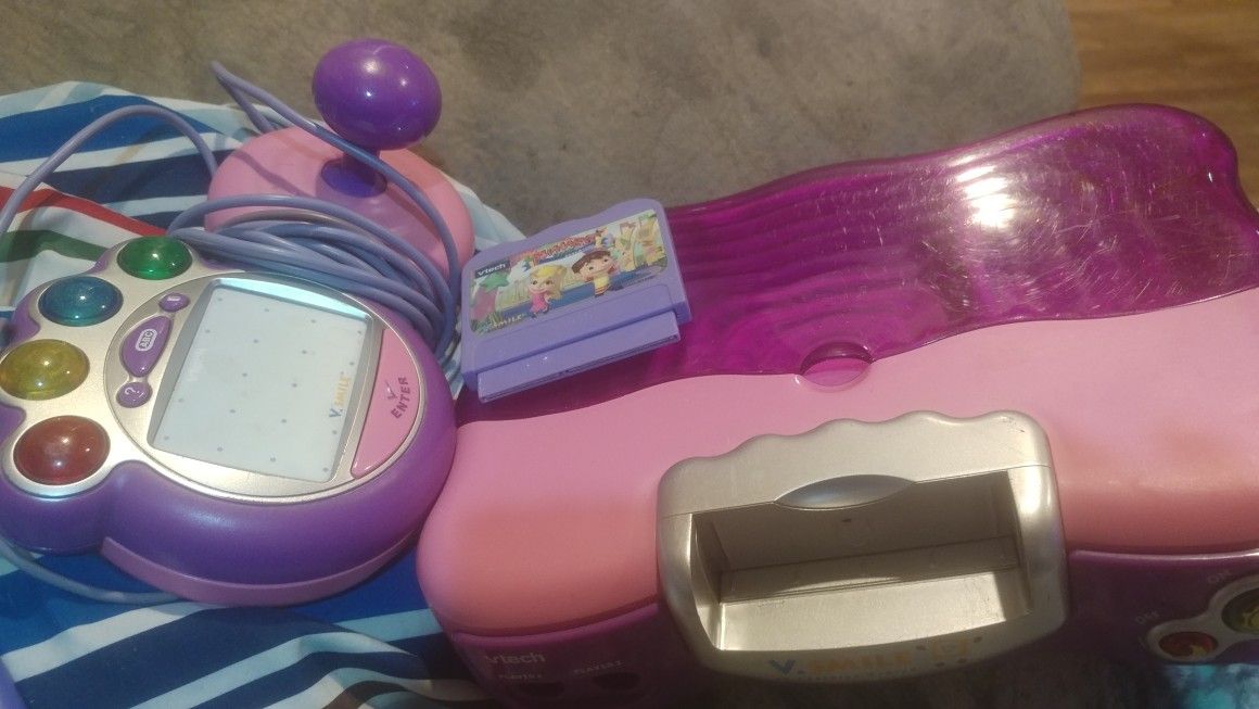 Vtech game system with game