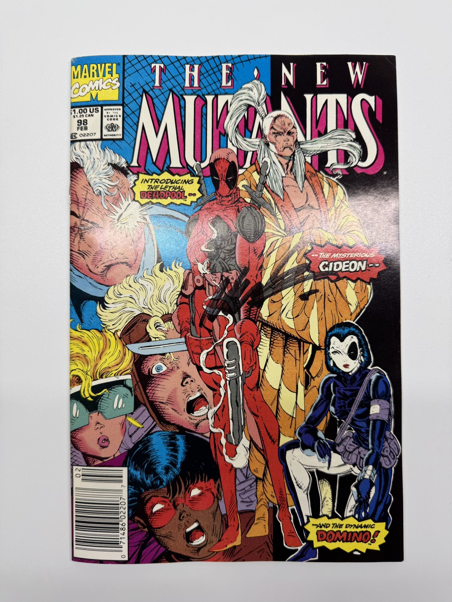 New Mutants #98 (1991) - MEGA KEY, SIGNED, NEWSSTAND, high grade!