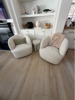 Crate & barrel valen swivel accent chair