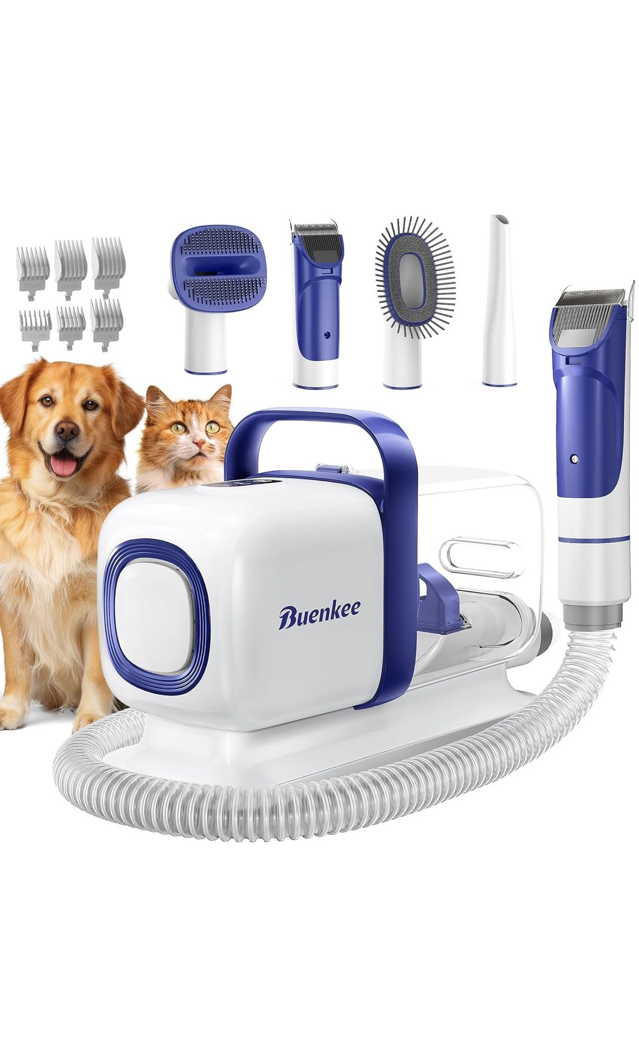 Dog Grooming Kit with Vacuum, All in One Pet Grooming Vacuum for