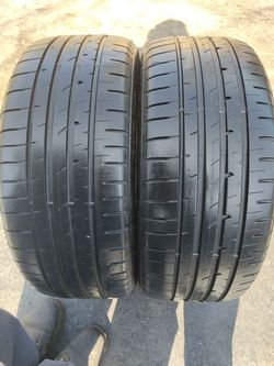 2 tires GOOD YEAR EAGLE F1 asymmetric 2 run Flat 225/40R18 85% tread life