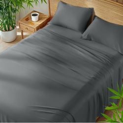 100% Viscose Derived from Bambo_ Sheets King Size 6pcs, Ultra Soft & Cooling