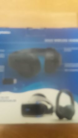 Gold wireless head set for ps4