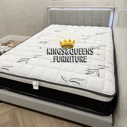 New Queen Bed Frame With Mattress 