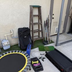 Yard sale Nike Shoes Workout Equipment 