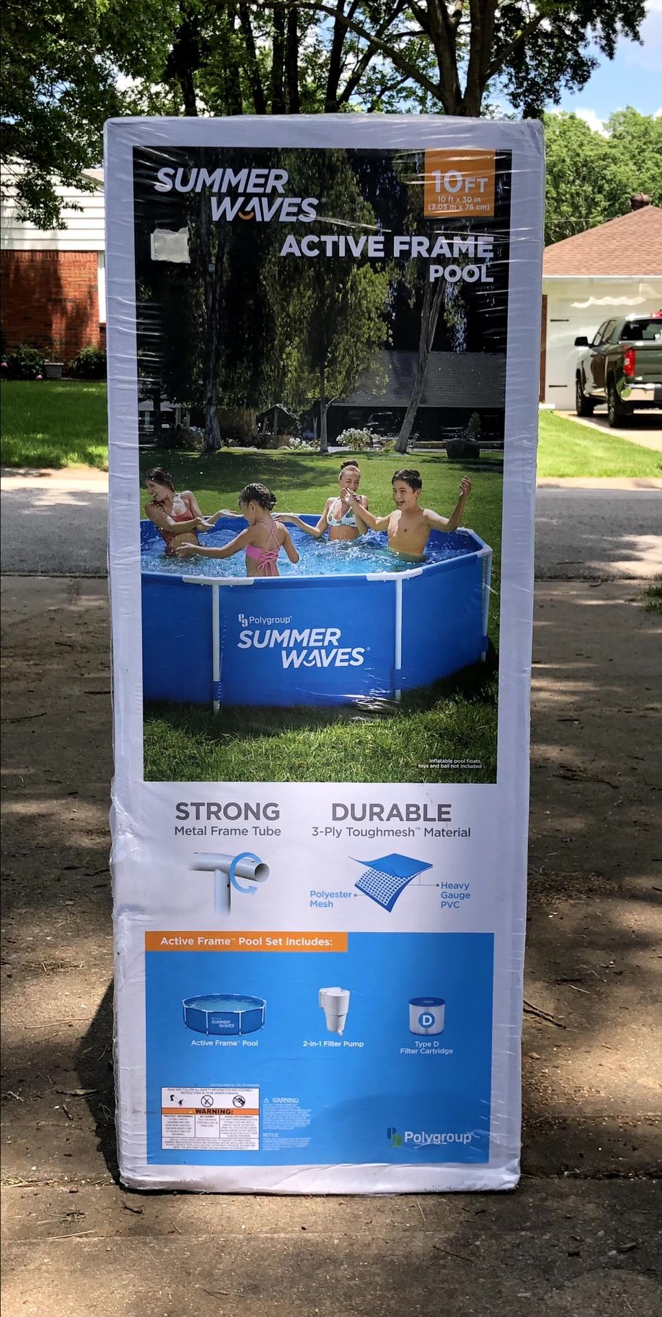 Summer Waves 10ft Active Frame Above Ground Pool