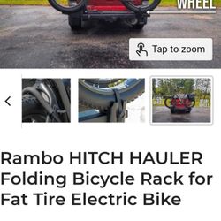 BIKE RACK FOR ELECTRIC BIKEs