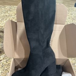 Black Knee High Boots