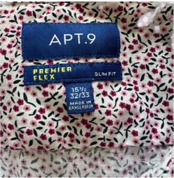 Apt. 9 Premier Flex Slim Fit Dress Shirt 15.5 32/33