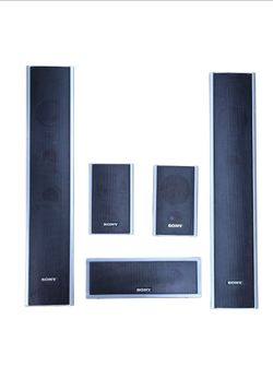 Sony 5 Home Theater Magnetic Shield 3Ω Speakers Set SS-TS82, TS80 & CT80 Tested