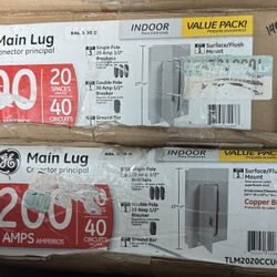 GE 200 Amp 20-Space 40-Circuit Main Lug Indoor Load Center Contractor Kit