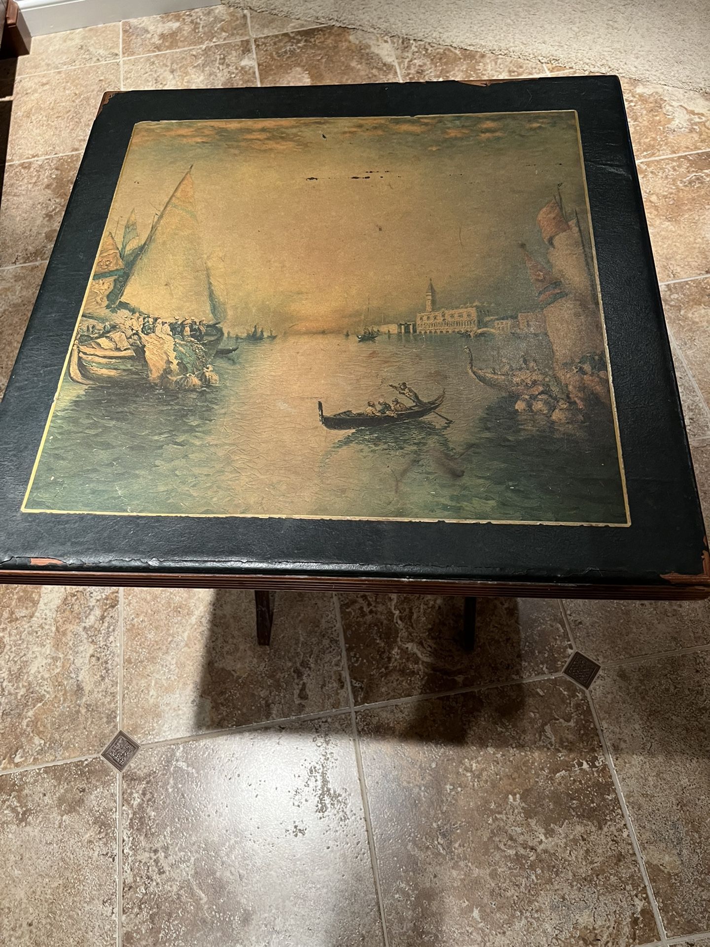 Antique Folding Card Table