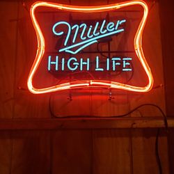Miller High Life Neon Tube Light