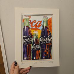 Popi Cotrell Coca-Cola 3/100 framed art work