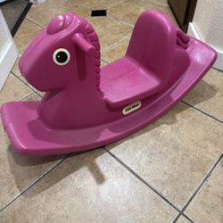 little tikes pink rocking horse