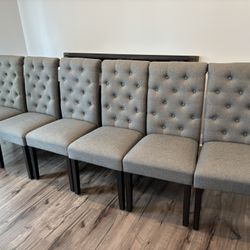 Dining Chairs set of 6 Gray