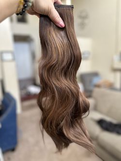 Gorgeous New Blended And Human Clip In Hair Extensions 