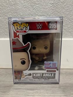 Funko WWE Kurt Angle Limited Edition/1200– #205 POP! Vinyl Figure With Case(brand New)