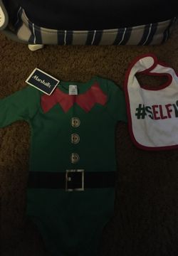 Brand new onies and bib size 6-9 mon