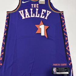 Devin Booker Phoenix Suns The Valley Nike Authentic Jersey, sz 44