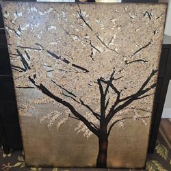 Large Cherry Blossom Tree Canvas Art