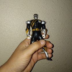 2001 Wild Force Spin Black Ranger Action Figure Loose. 