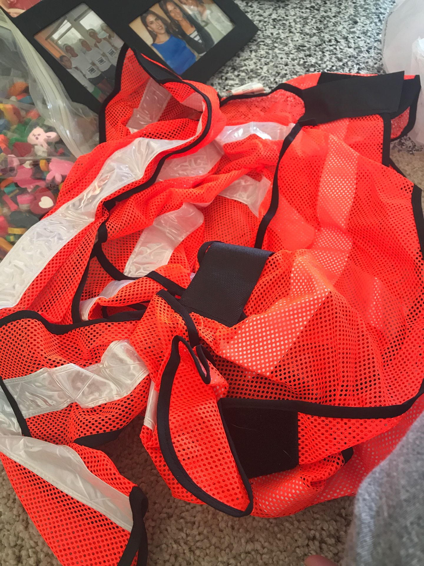 Orange safety vest