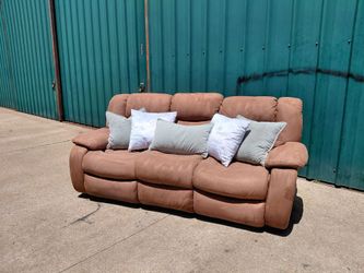 Sandstone double recliner - $150
