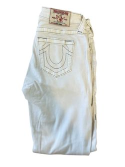 True Religion Women’s White Skinny Jeans💫size:27