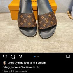 Louis Vuitton DUPES slides Size 8