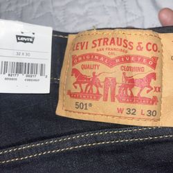 Levis 501, W32,L30, Blue