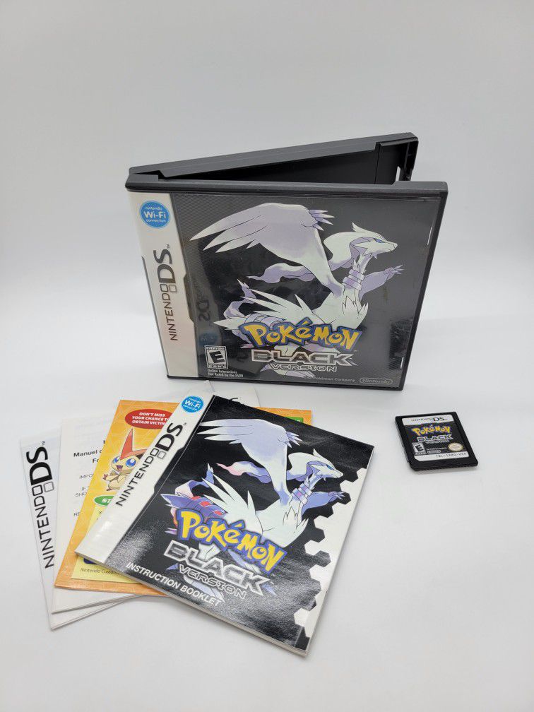 Nintendo DS Pokemon Black Version CIB Complete With Many Legendary 