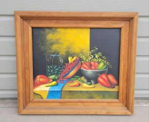 Rustic Mexican Oil Painting