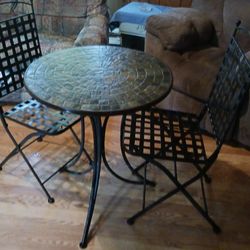 Antique Wrought  Iron Patio Set