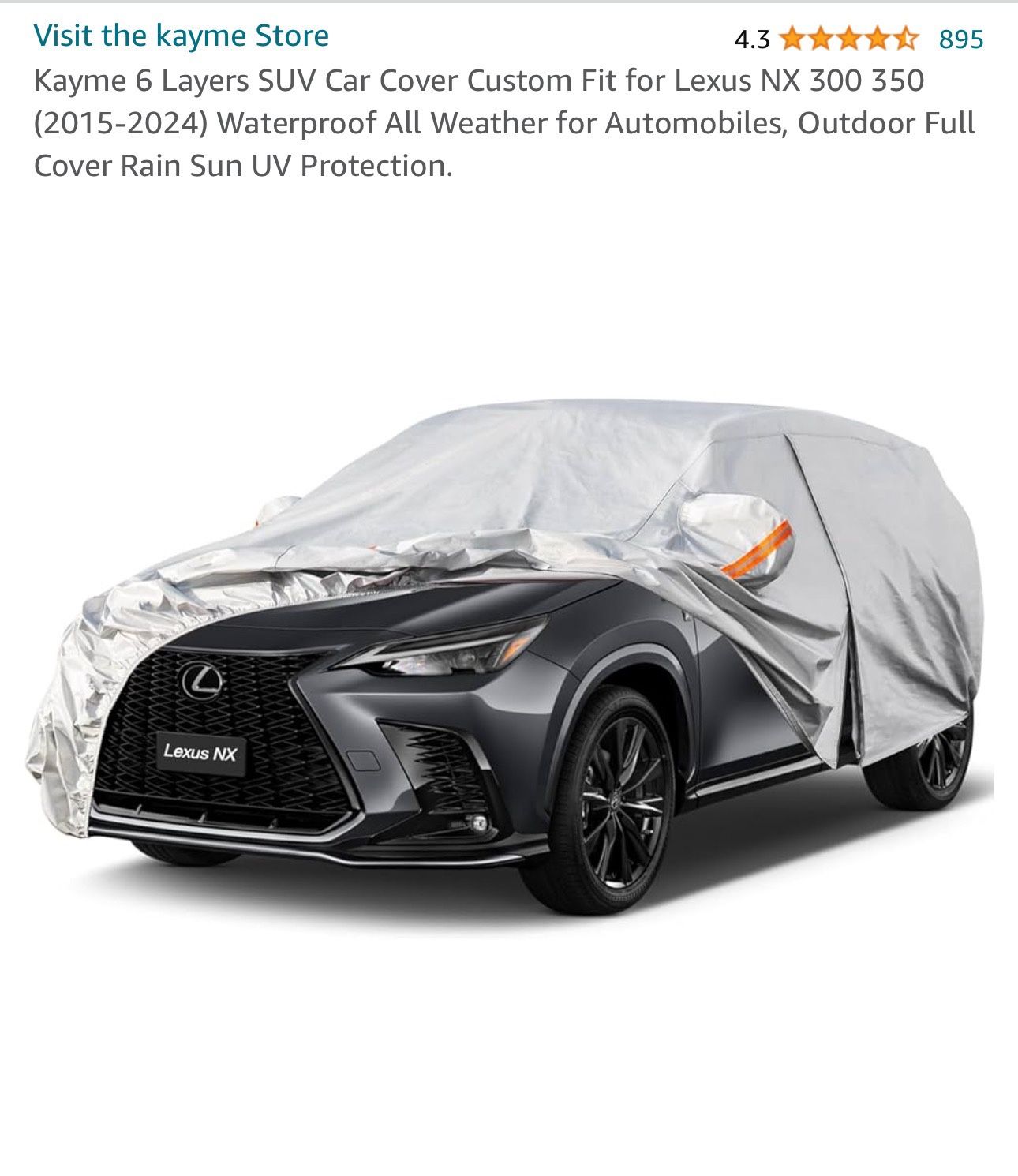 BRAND NEW - Car cover LEXUS SUV