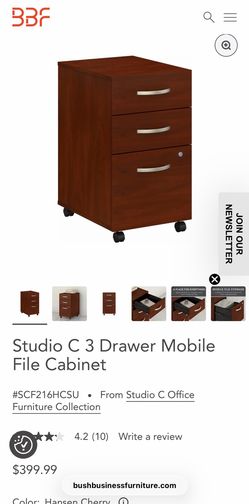 Bush Business Furniture - 3 Drawer Mobile File Cabinet