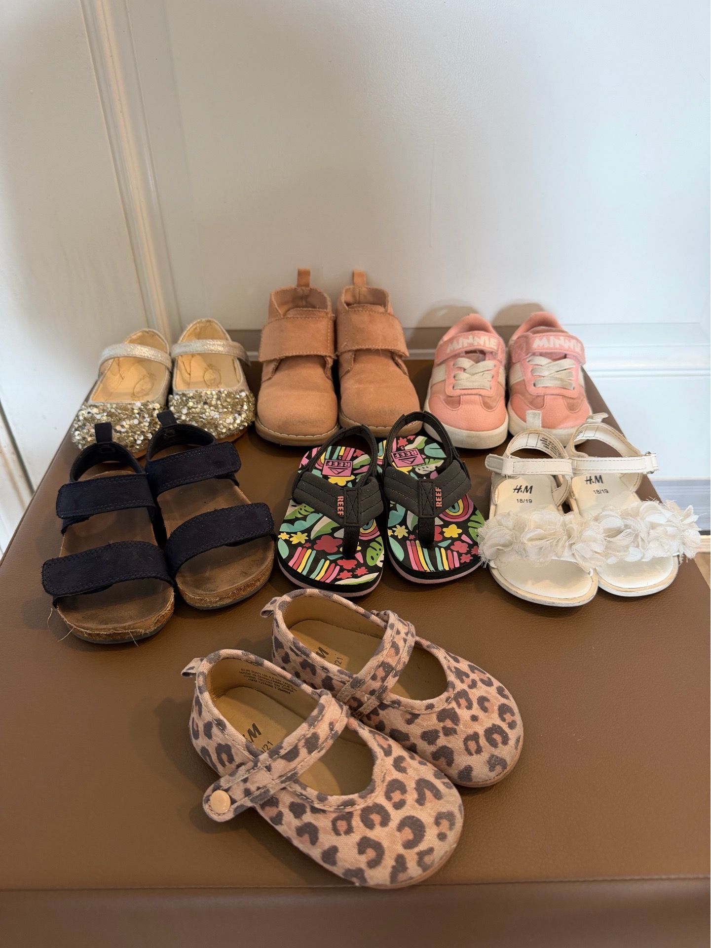 Toddler girls shoes 7 pairs sizes 4.5-5.5