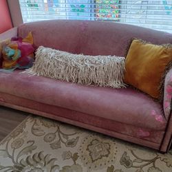BOHO Leather Couch Shabby Chic 