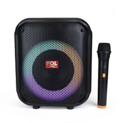 FS-L1206  SPEAKER WITH WIRELESS MICROPHONE AND LED Lights 